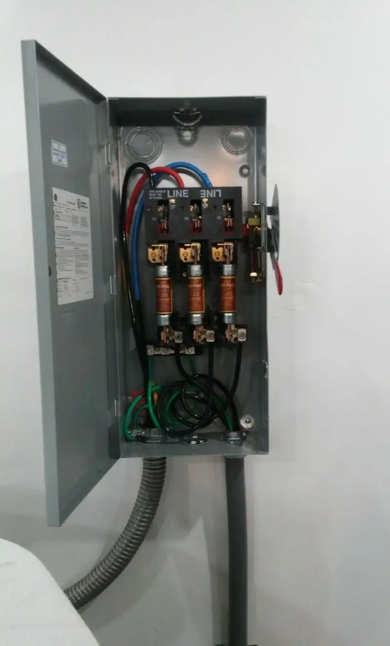 Three-phase disconnect switch installed for Smoke Detector Installation in Neptune City