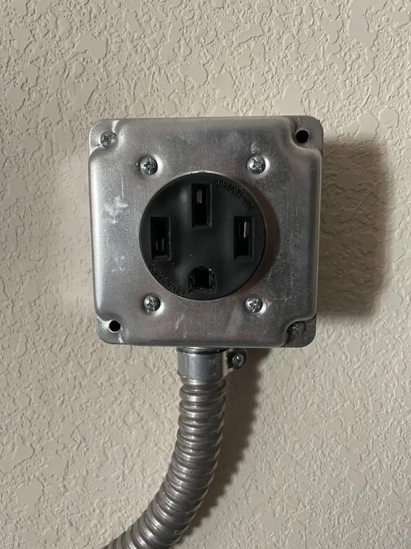 NEMA 14-50 outlet installed for Smart Home Electrical in Neptune City